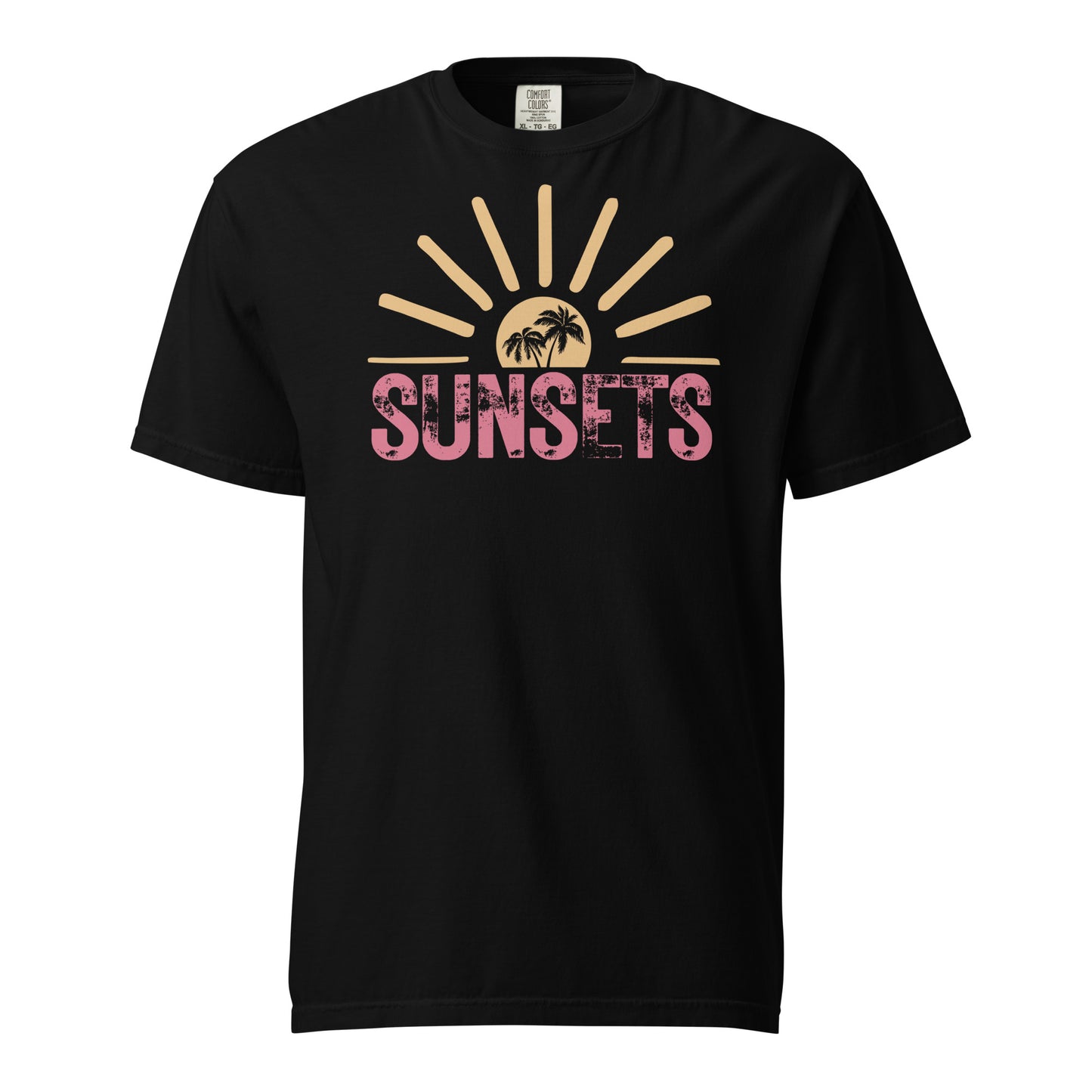 Sunset Unisex garment-dyed heavyweight t-shirt