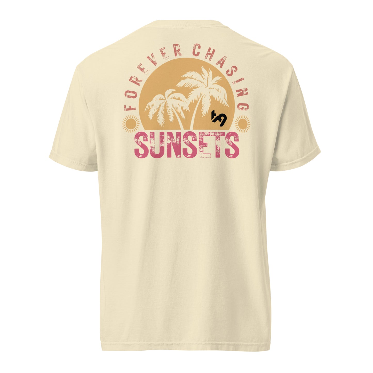 Sunset Unisex garment-dyed heavyweight t-shirt