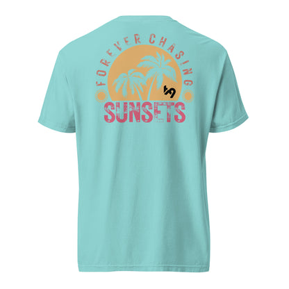 Sunset Unisex garment-dyed heavyweight t-shirt