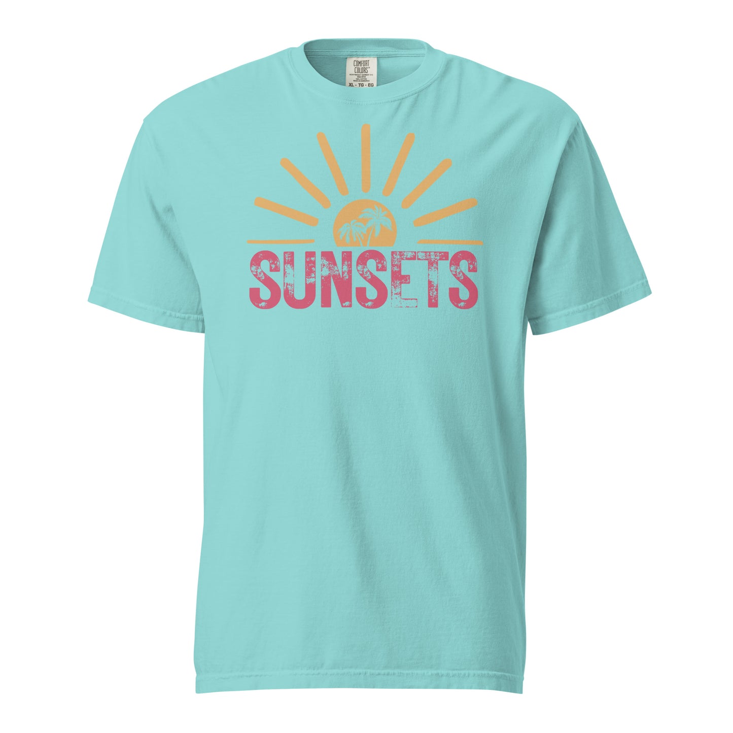 Sunset Unisex garment-dyed heavyweight t-shirt