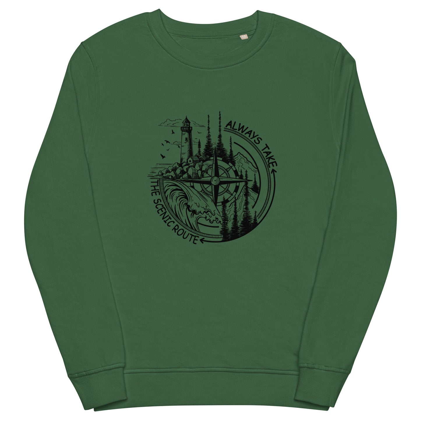 Unisex Scenic route organic sweatshirt